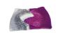 Preview: Stirnband Twist violett, weiß, grau