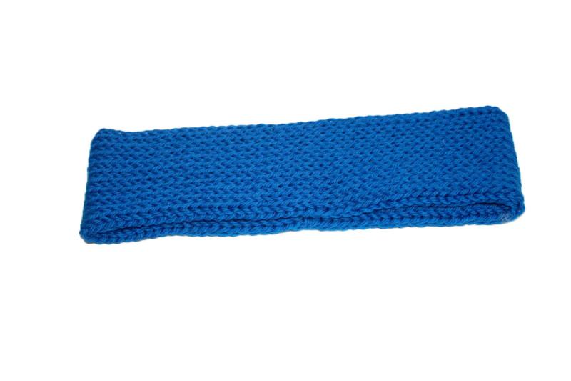 blaues Stirnband