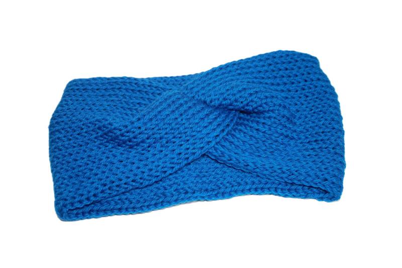 blaues Stirnband Twist
